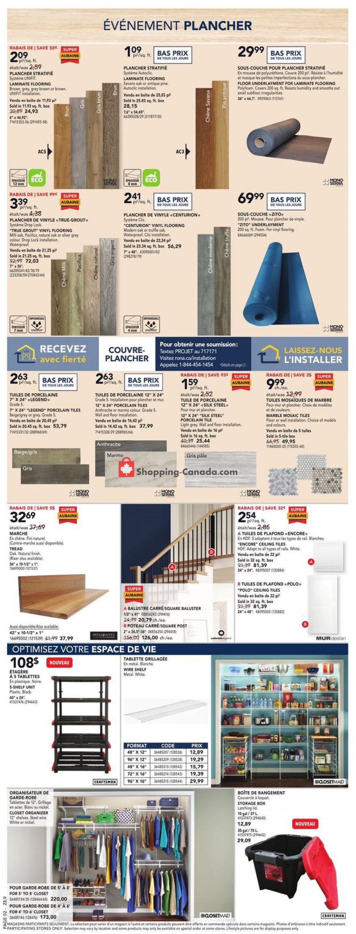 Rona flyer from Thursday September 9, 2021 to Wednesday September 15, 2021 - page 3