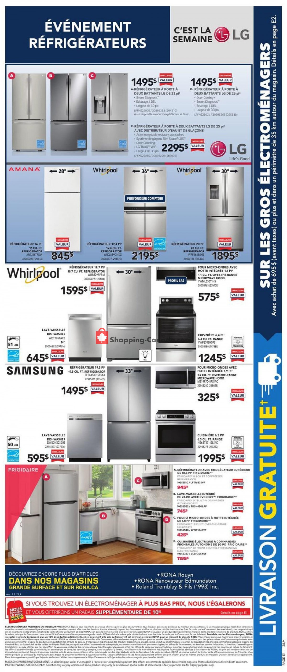 Rona flyer from Thursday September 9, 2021 to Wednesday September 15, 2021 - page 7