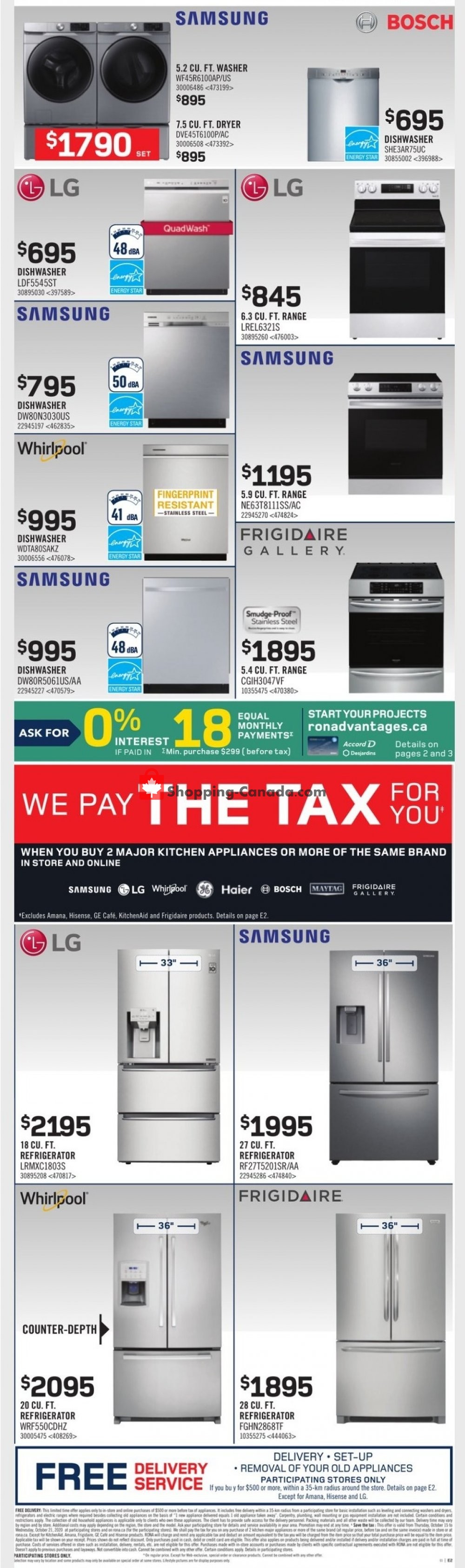 Rona flyer from Thursday October 15, 2020 to Wednesday October 21, 2020 - page 2