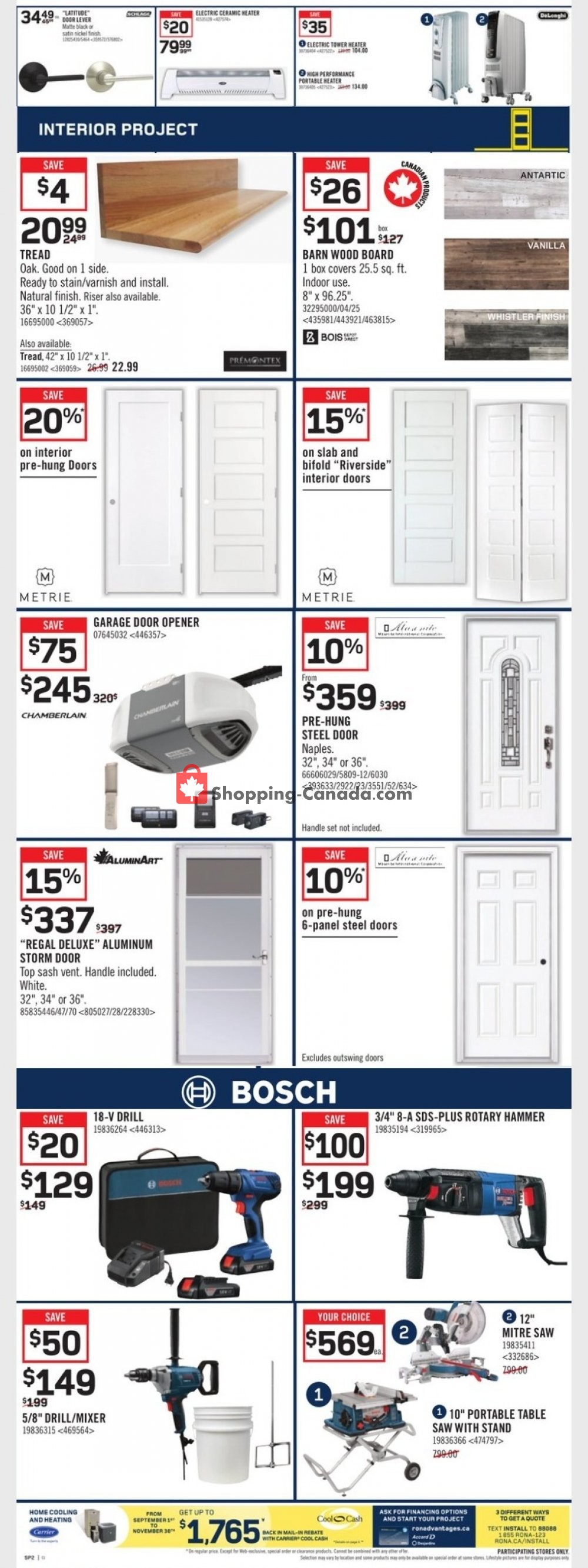 Rona flyer from Thursday October 15, 2020 to Wednesday October 21, 2020 - page 3