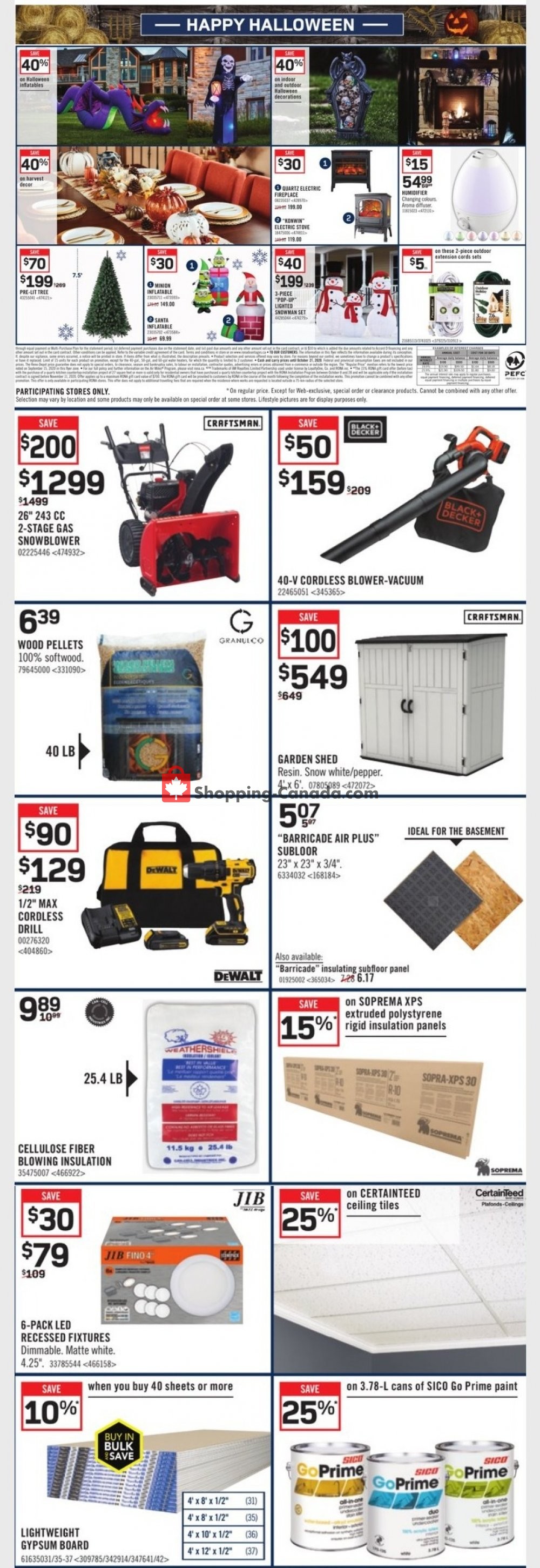 Rona flyer from Thursday October 15, 2020 to Wednesday October 21, 2020 - page 4
