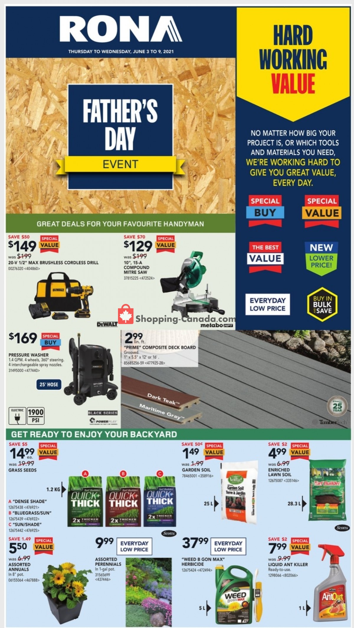 Rona flyer from Thursday June 3, 2021 to Wednesday June 9, 2021 - page 1