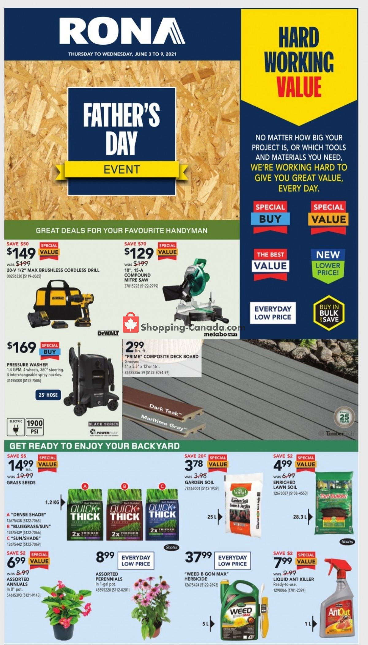 Rona flyer from Thursday June 3, 2021 to Wednesday June 9, 2021 - page 1
