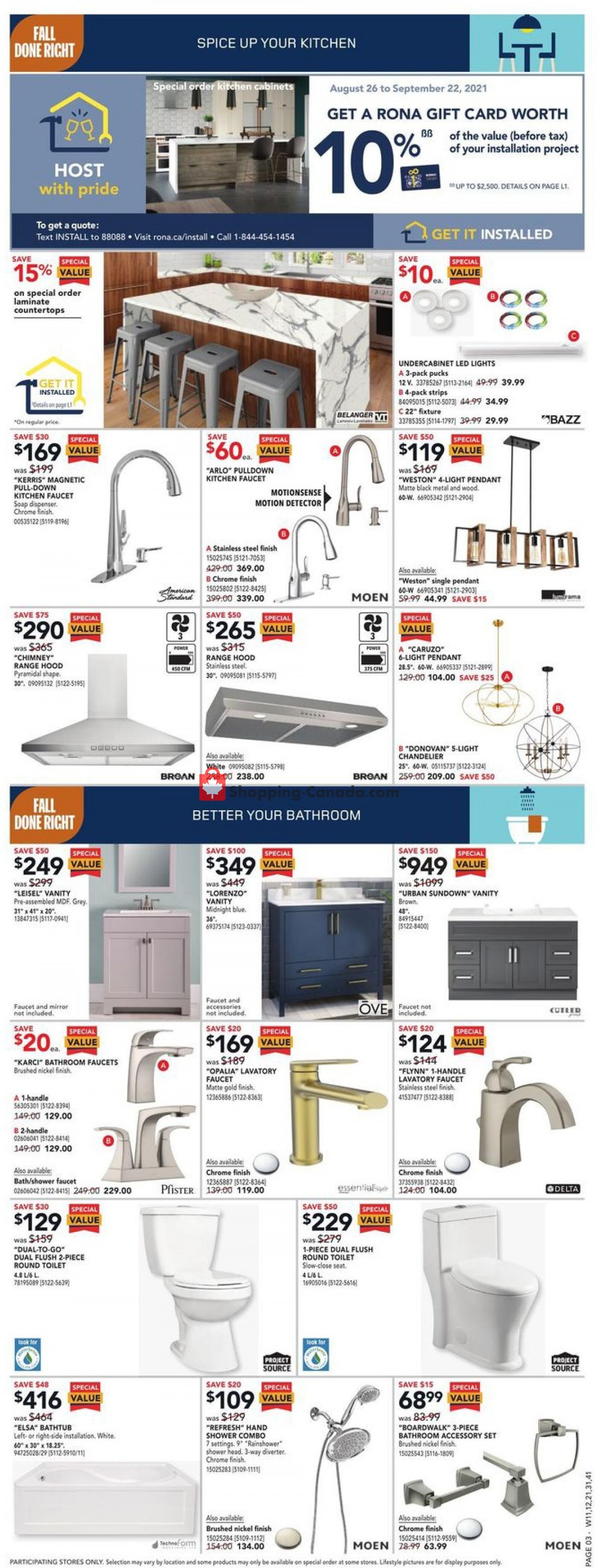 Rona flyer from Thursday September 9, 2021 to Wednesday September 15, 2021 - page 4