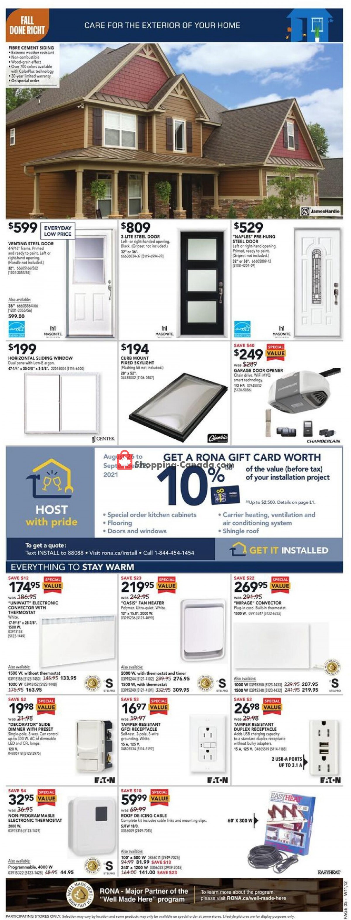 Rona flyer from Thursday September 9, 2021 to Wednesday September 15, 2021 - page 6