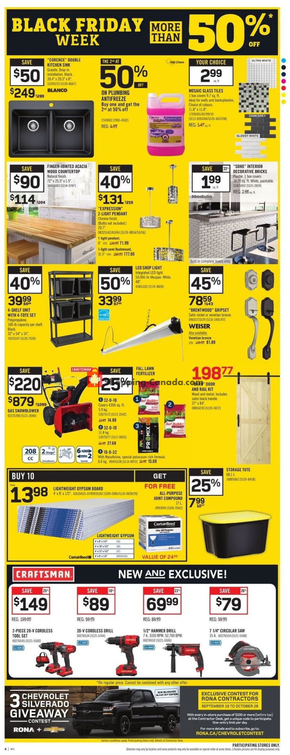 Rona flyer from Thursday October 4, 2018 to Wednesday October 10, 2018 - page 2