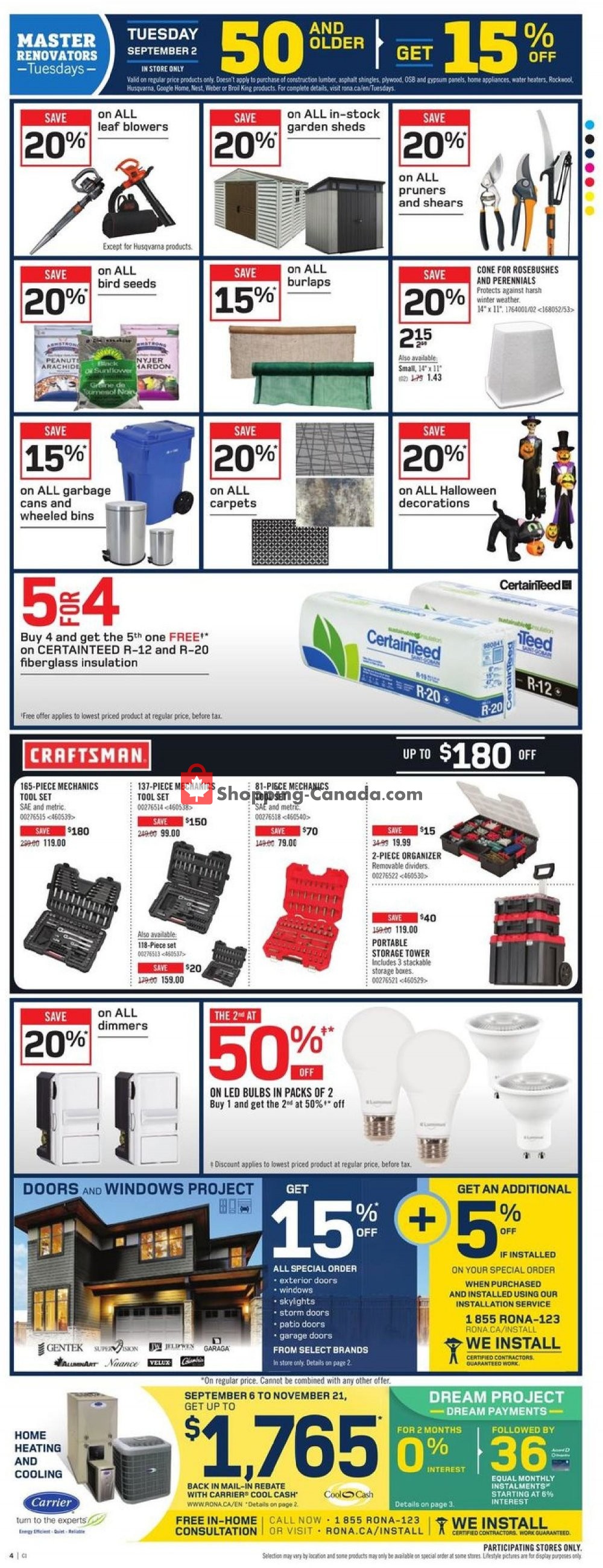 Rona flyer from Thursday September 27, 2018 to Wednesday October 3, 2018 - page 4