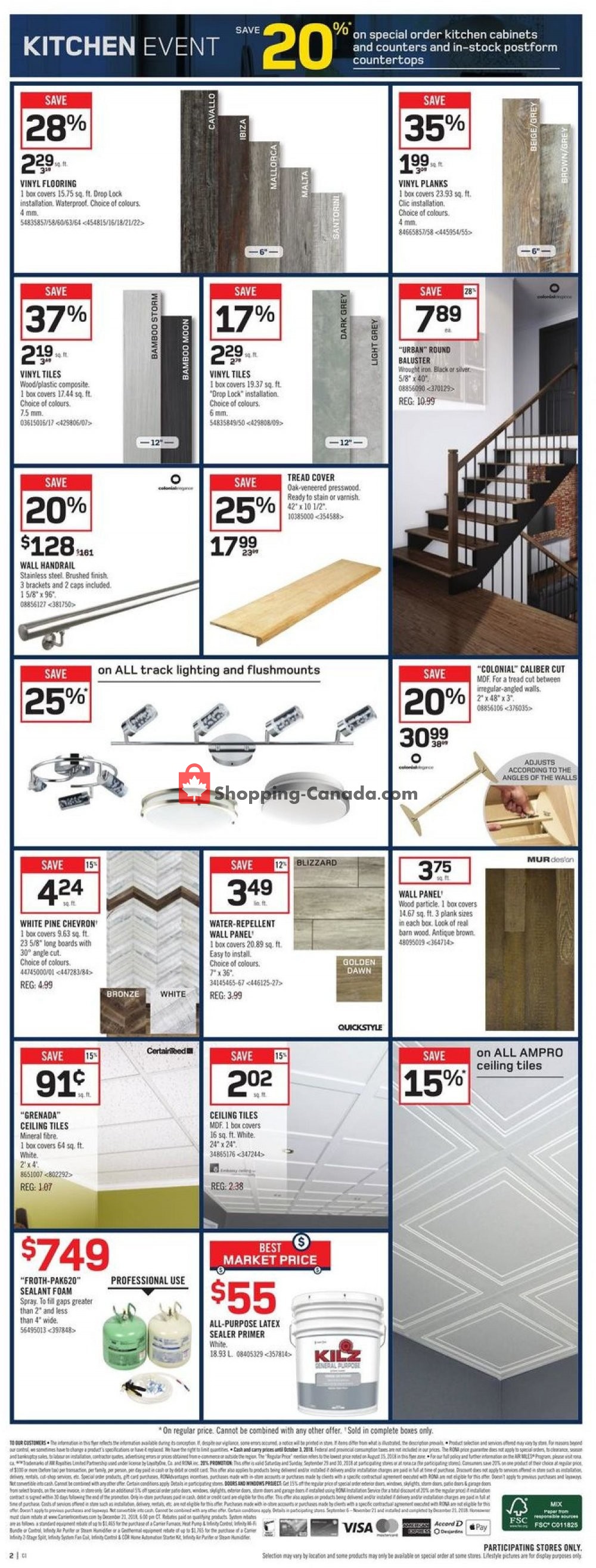 Rona flyer from Thursday September 27, 2018 to Wednesday October 3, 2018 - page 6