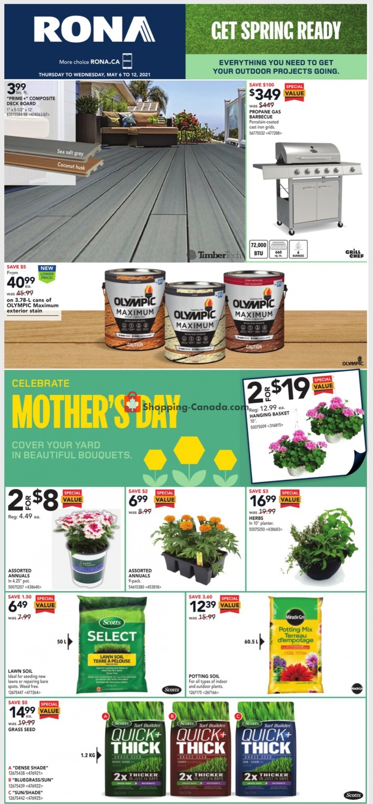 Rona flyer from Thursday May 6, 2021 to Wednesday May 12, 2021 - page 1