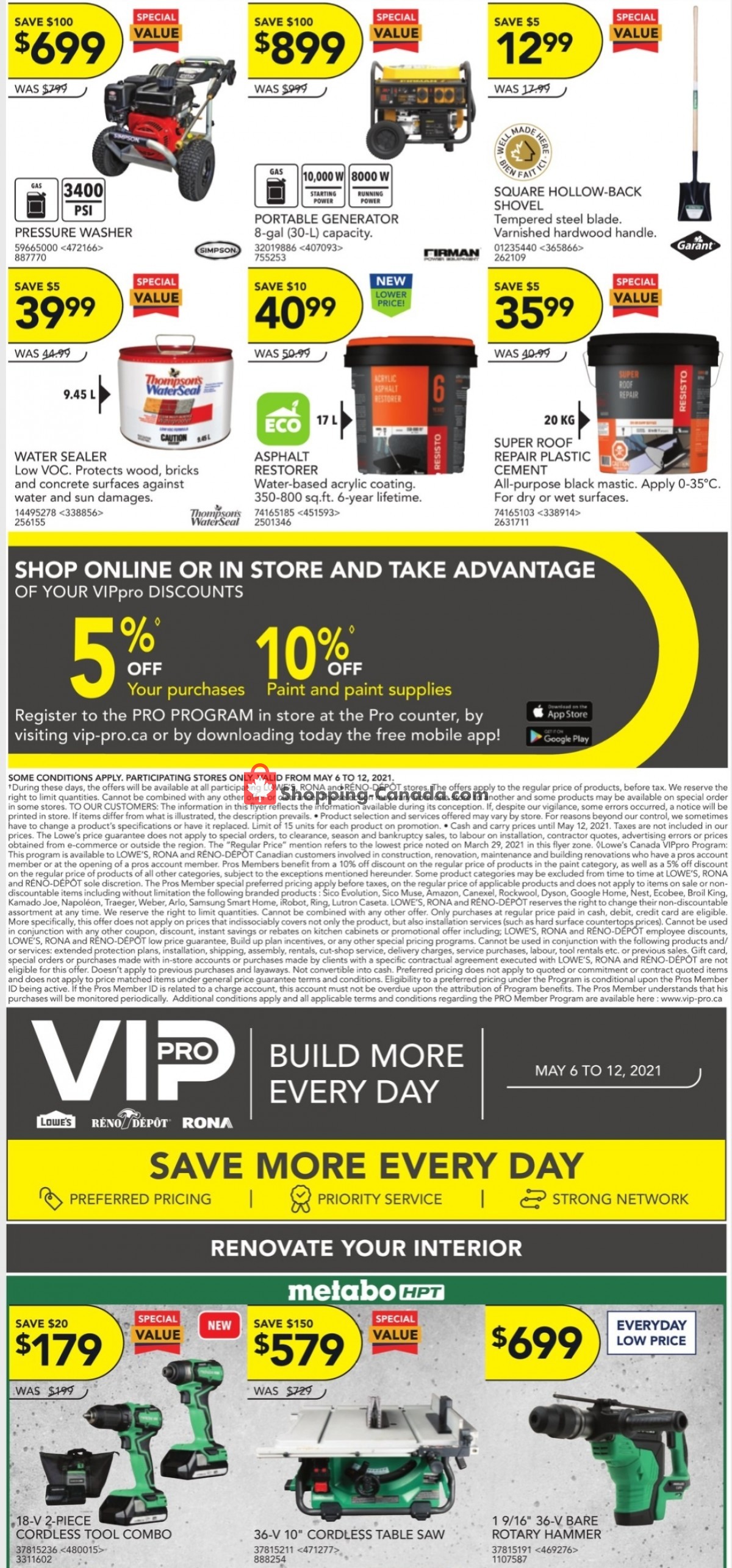 Rona flyer from Thursday May 6, 2021 to Wednesday May 12, 2021 - page 13