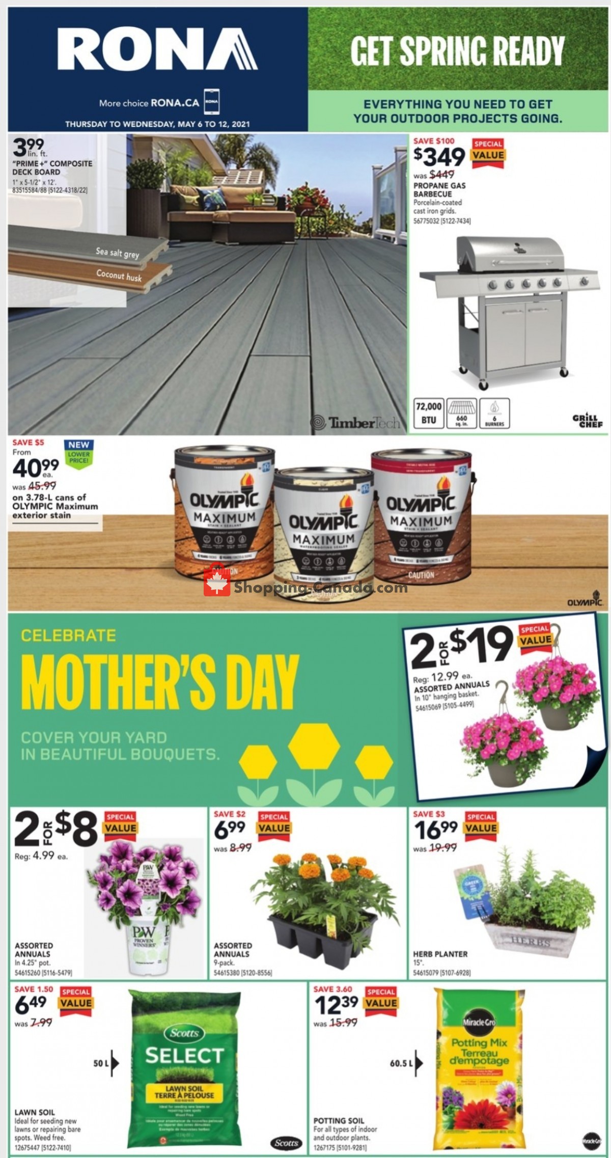Rona flyer from Thursday May 6, 2021 to Wednesday May 12, 2021 - page 1