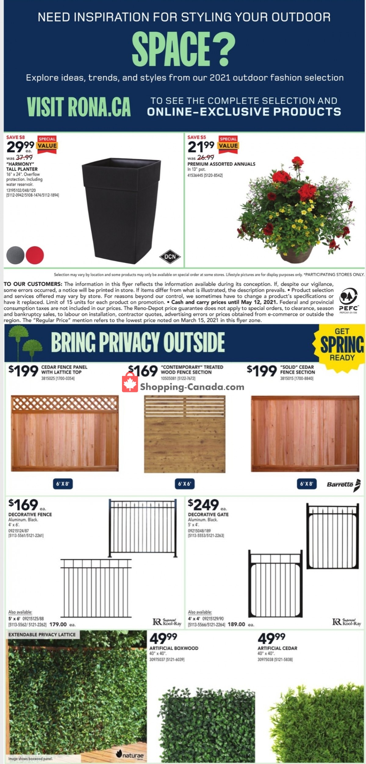 Rona flyer from Thursday May 6, 2021 to Wednesday May 12, 2021 - page 4
