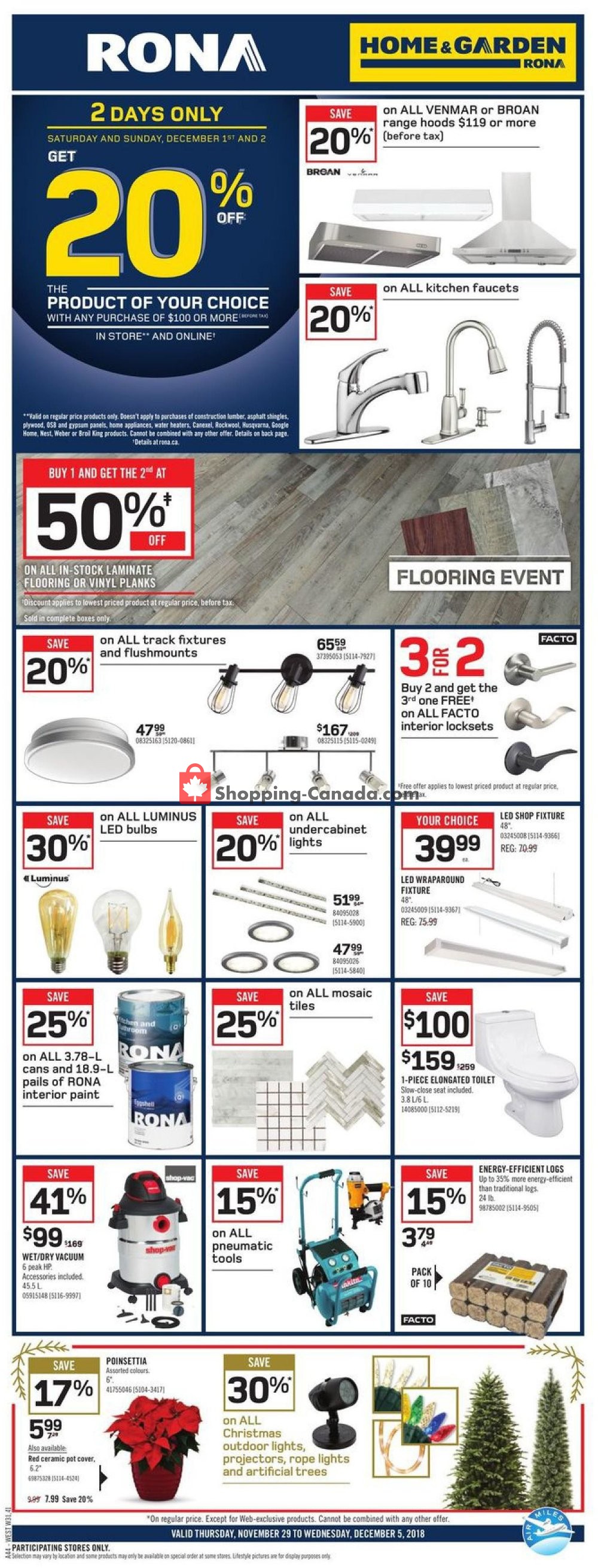 Rona Canada, flyer - (Home & Garden - West): November 29 ...