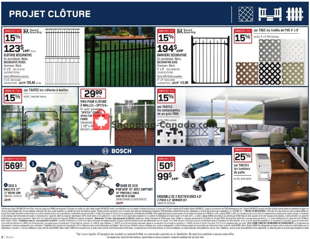 Rona flyer from Thursday July 30, 2020 to Wednesday August 5, 2020 - page 3