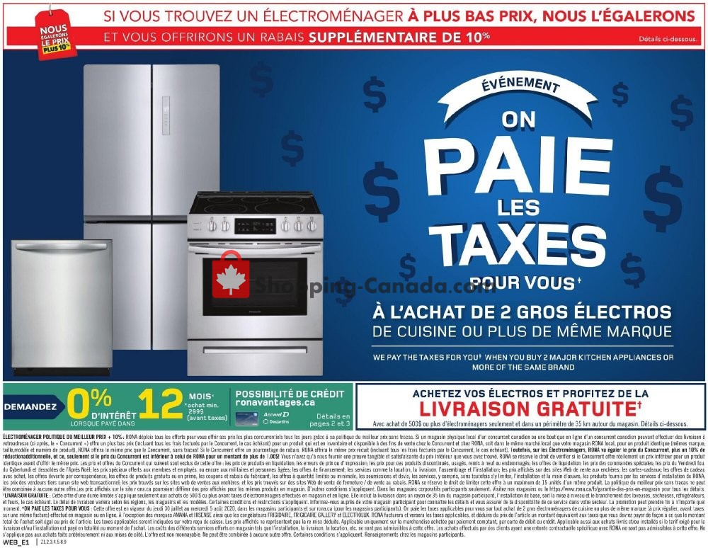 Rona flyer from Thursday July 30, 2020 to Wednesday August 5, 2020 - page 4