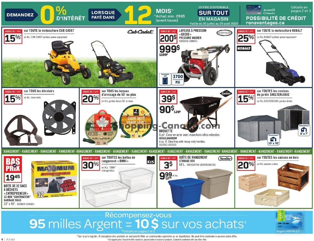 Rona flyer from Thursday July 30, 2020 to Wednesday August 5, 2020 - page 6