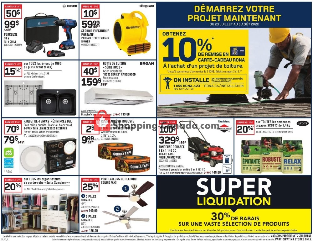 Rona flyer from Thursday July 30, 2020 to Wednesday August 5, 2020 - page 7