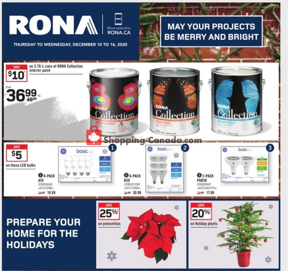 Rona Canada, flyer (May Your Products Be Merry And Bright Atlantic