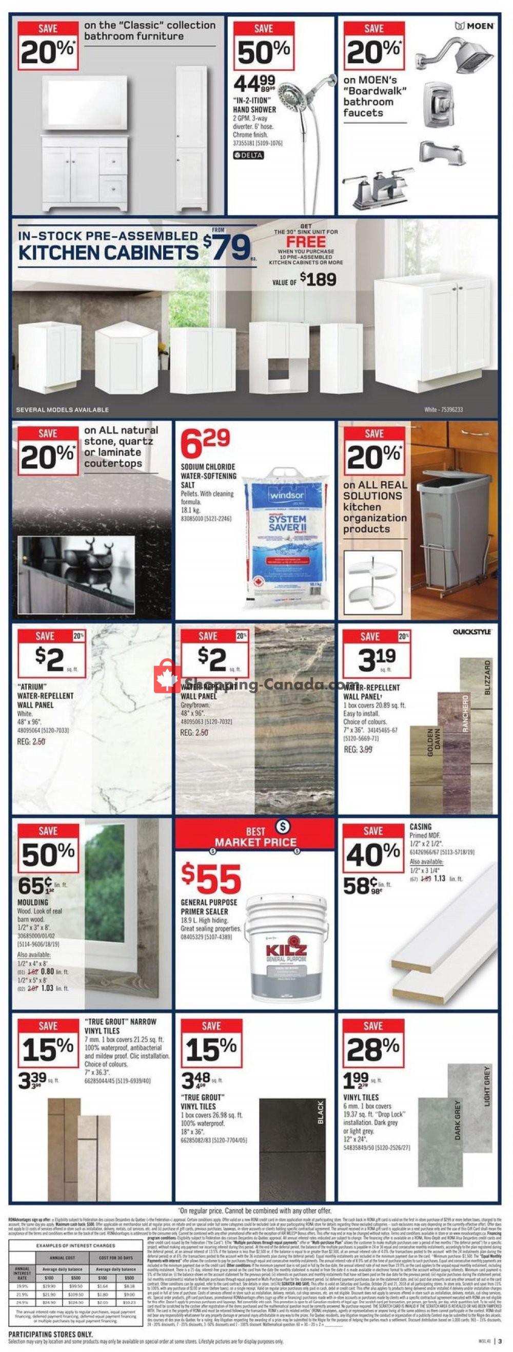 Rona flyer from Thursday October 18, 2018 to Wednesday October 24, 2018 - page 3