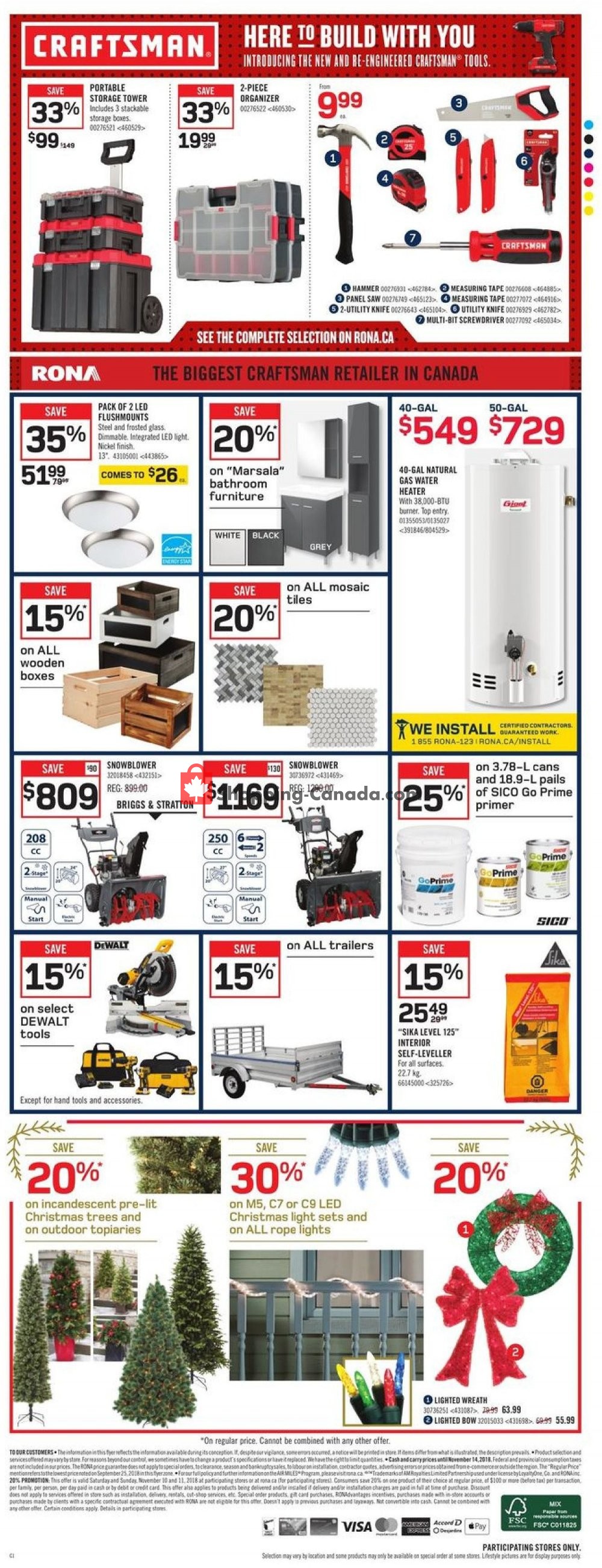 Rona flyer from Thursday November 8, 2018 to Wednesday November 14, 2018 - page 4