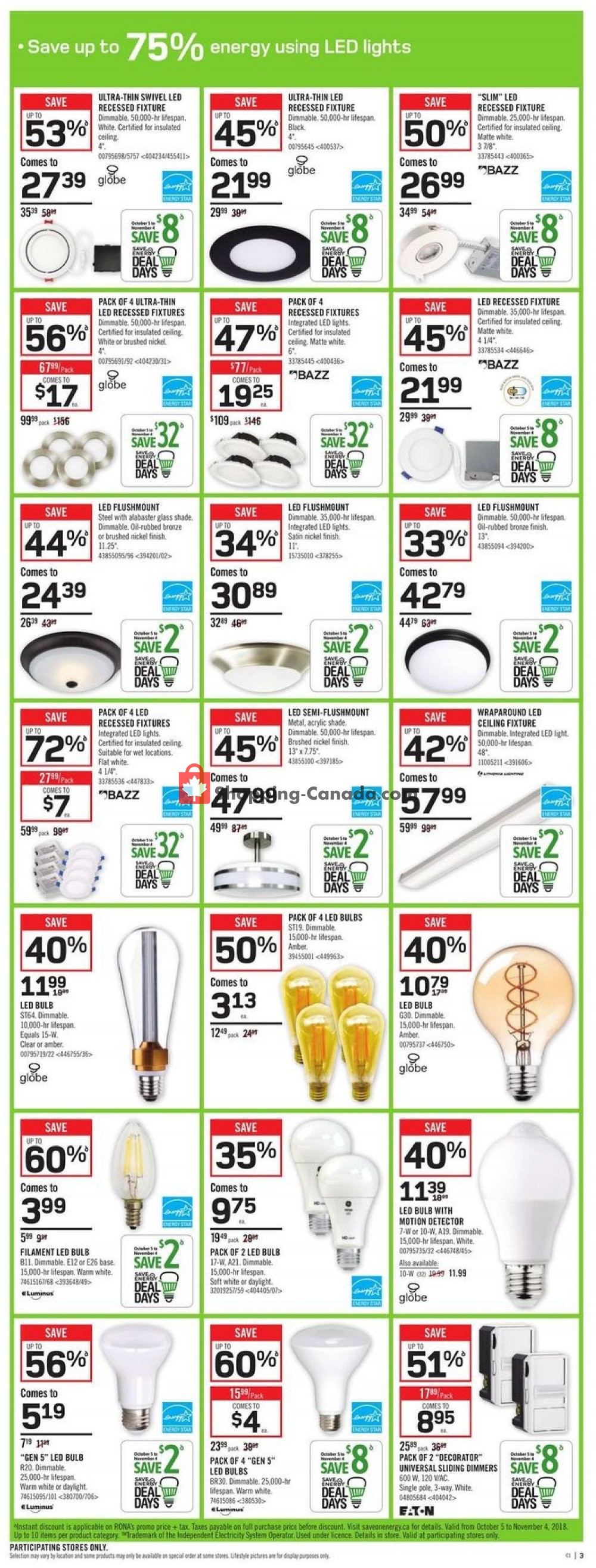 Rona flyer from Thursday October 25, 2018 to Wednesday October 31, 2018 - page 4