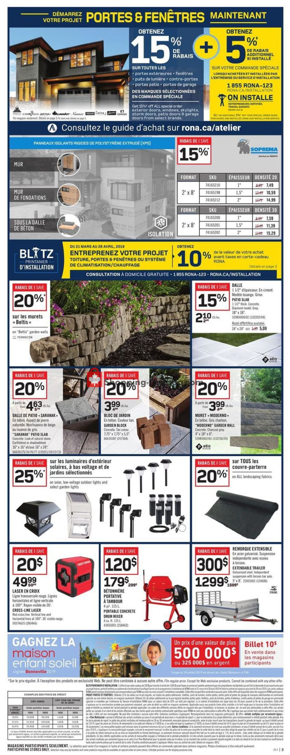 Rona flyer from Thursday April 18, 2019 to Wednesday April 24, 2019 - page 3