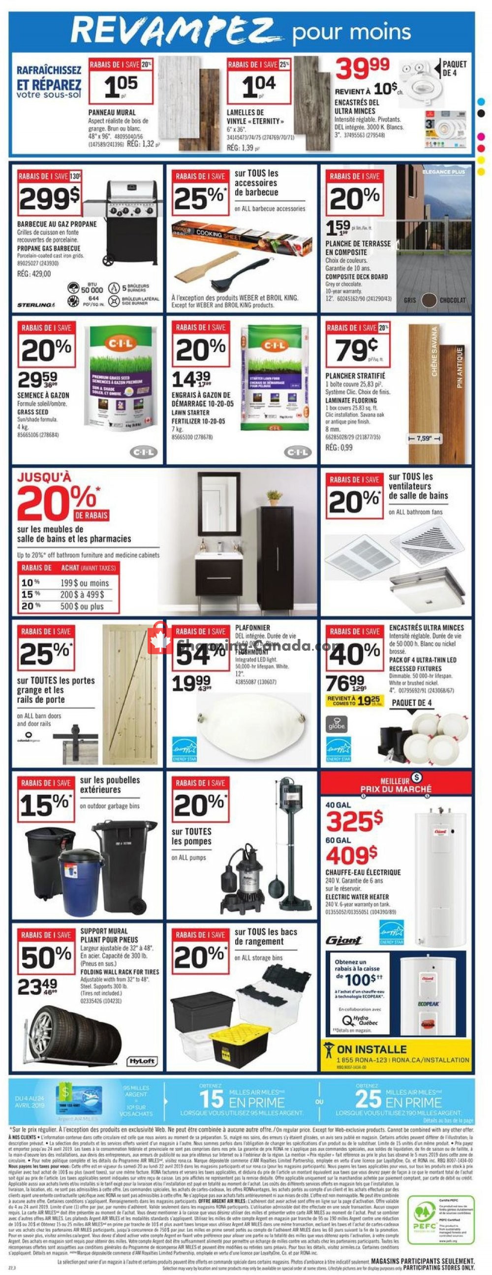 Rona flyer from Thursday April 18, 2019 to Wednesday April 24, 2019 - page 6