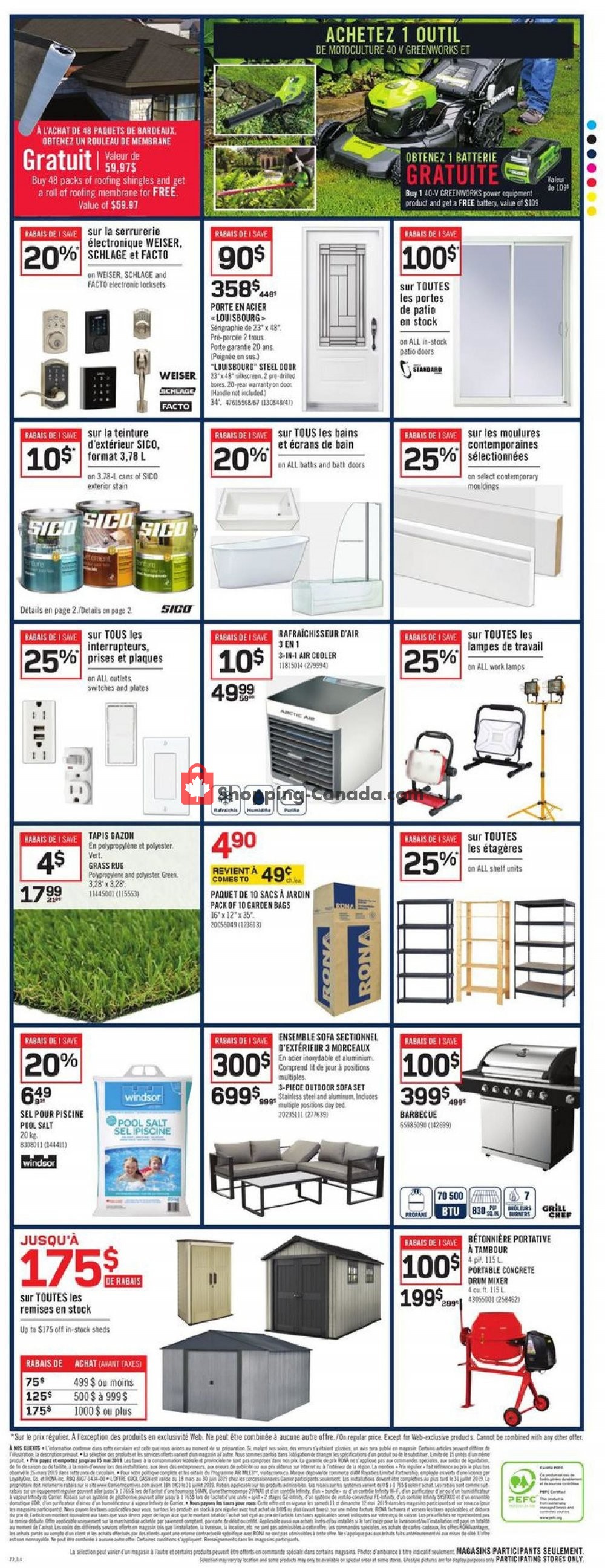 Rona flyer from Thursday May 9, 2019 to Wednesday May 15, 2019 - page 10