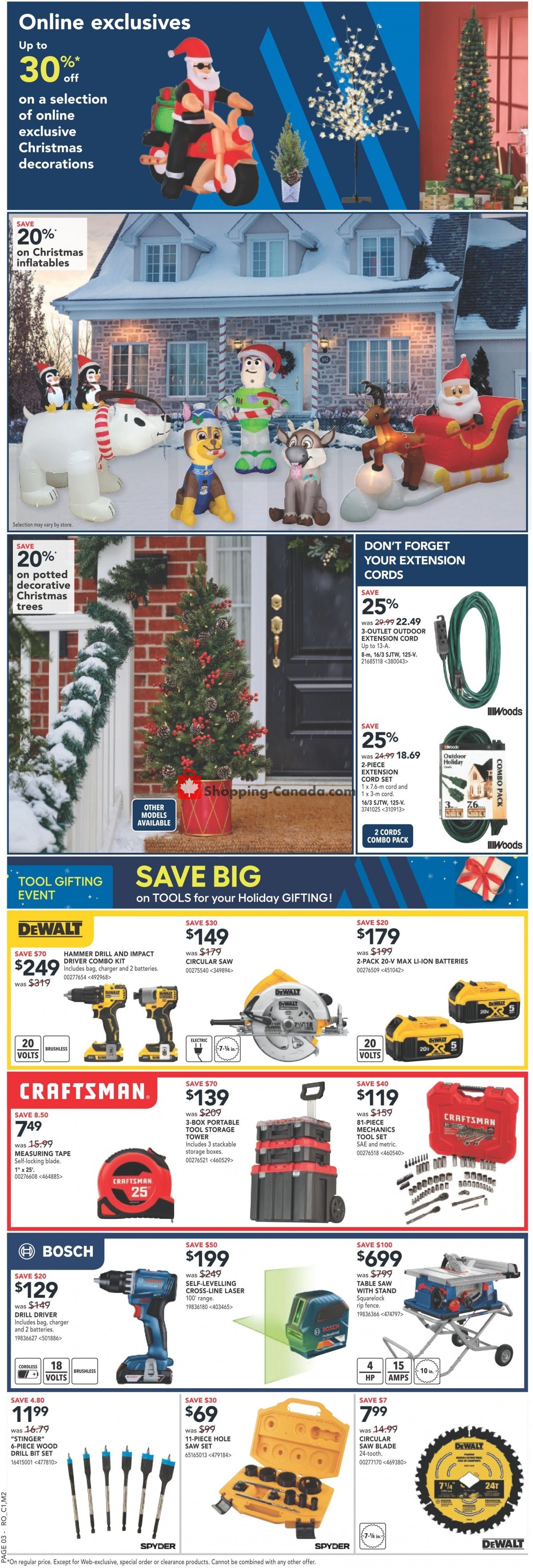Rona Canada, flyer (Our Fresh Cut Trees Have Arrived ON) November