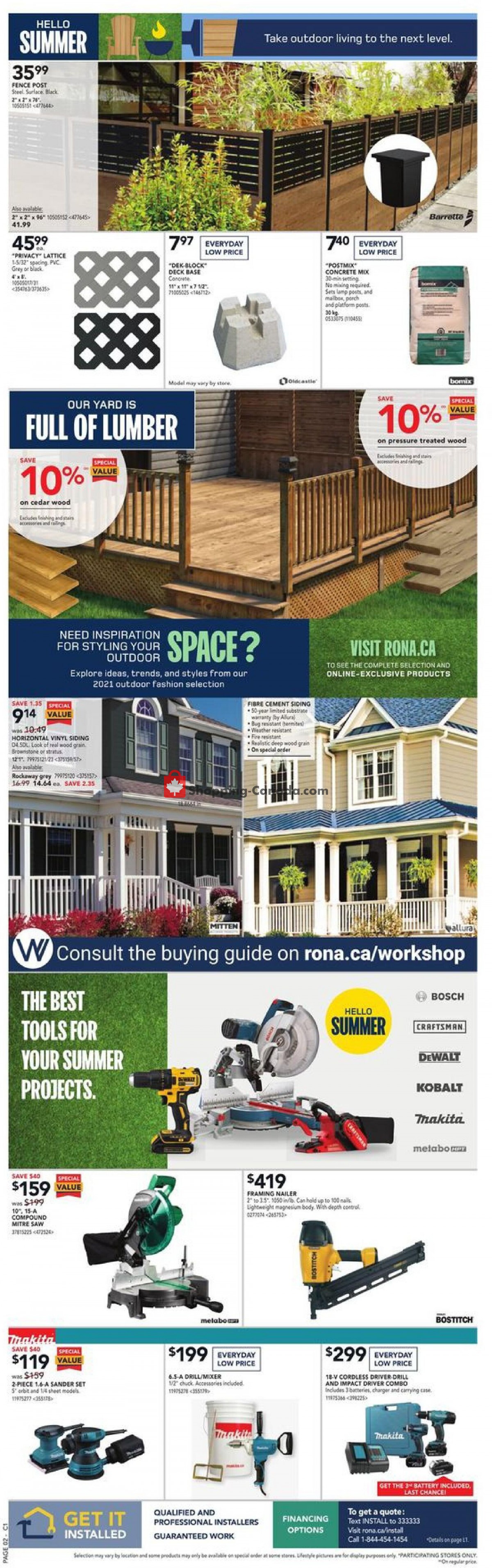 Rona flyer from Thursday July 15, 2021 to Wednesday July 21, 2021 - page 3
