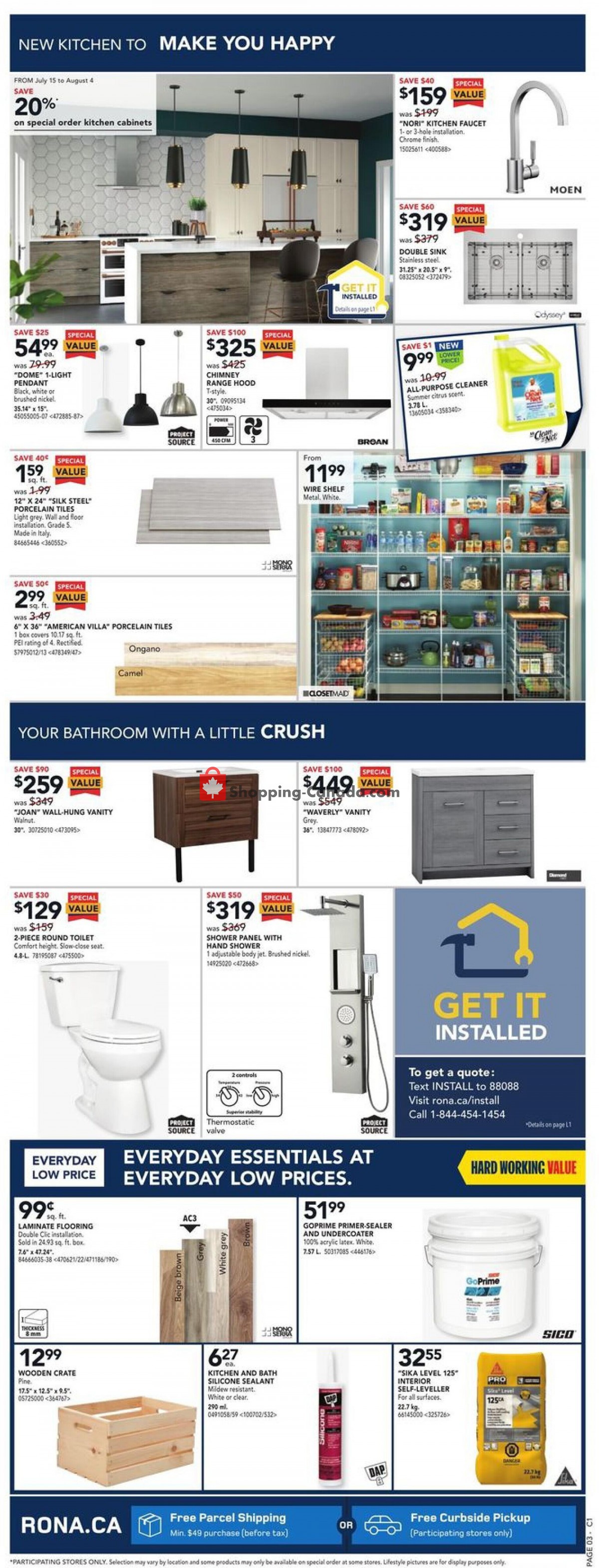 Rona flyer from Thursday July 15, 2021 to Wednesday July 21, 2021 - page 4