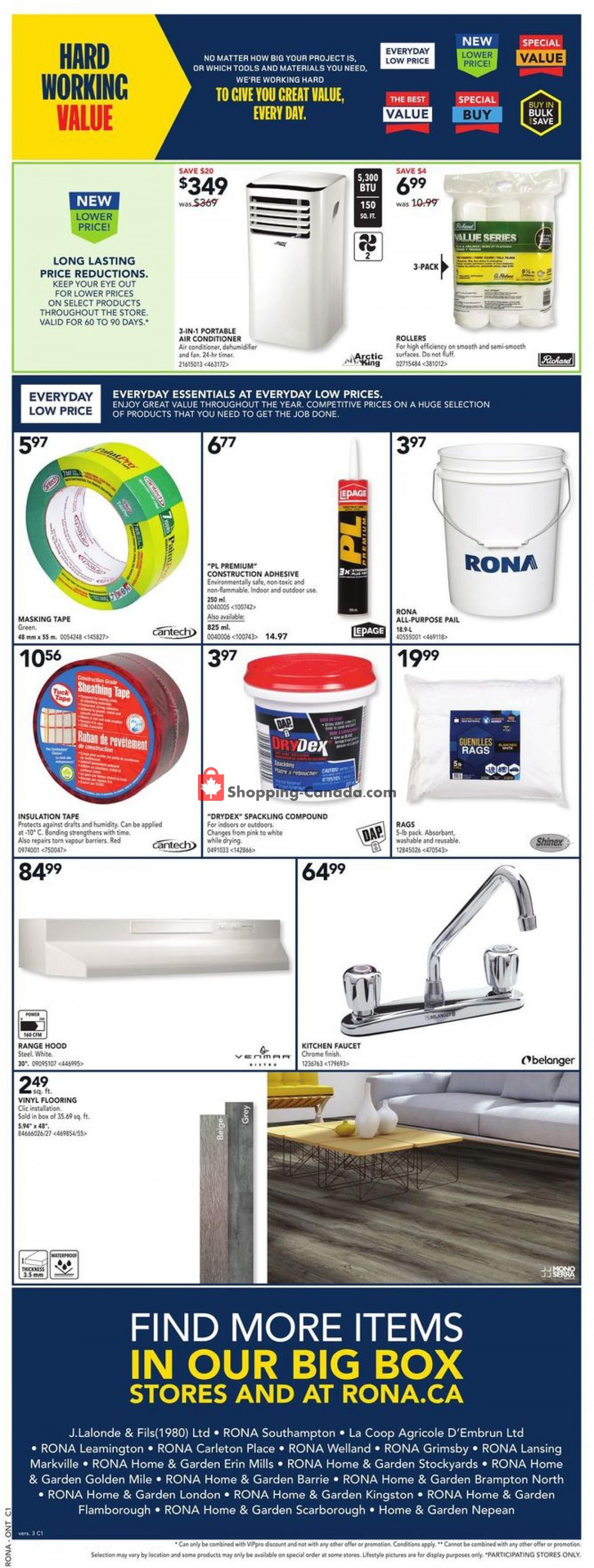 Rona flyer from Thursday July 15, 2021 to Wednesday July 21, 2021 - page 8