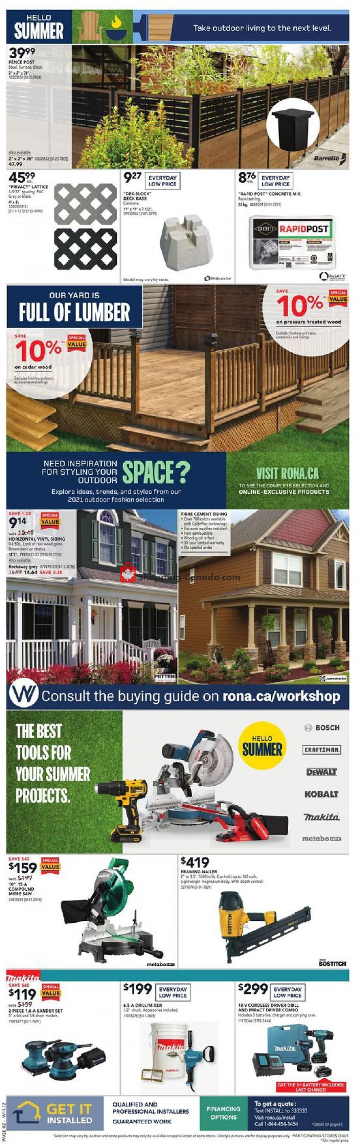 Rona flyer from Thursday July 15, 2021 to Wednesday July 21, 2021 - page 3