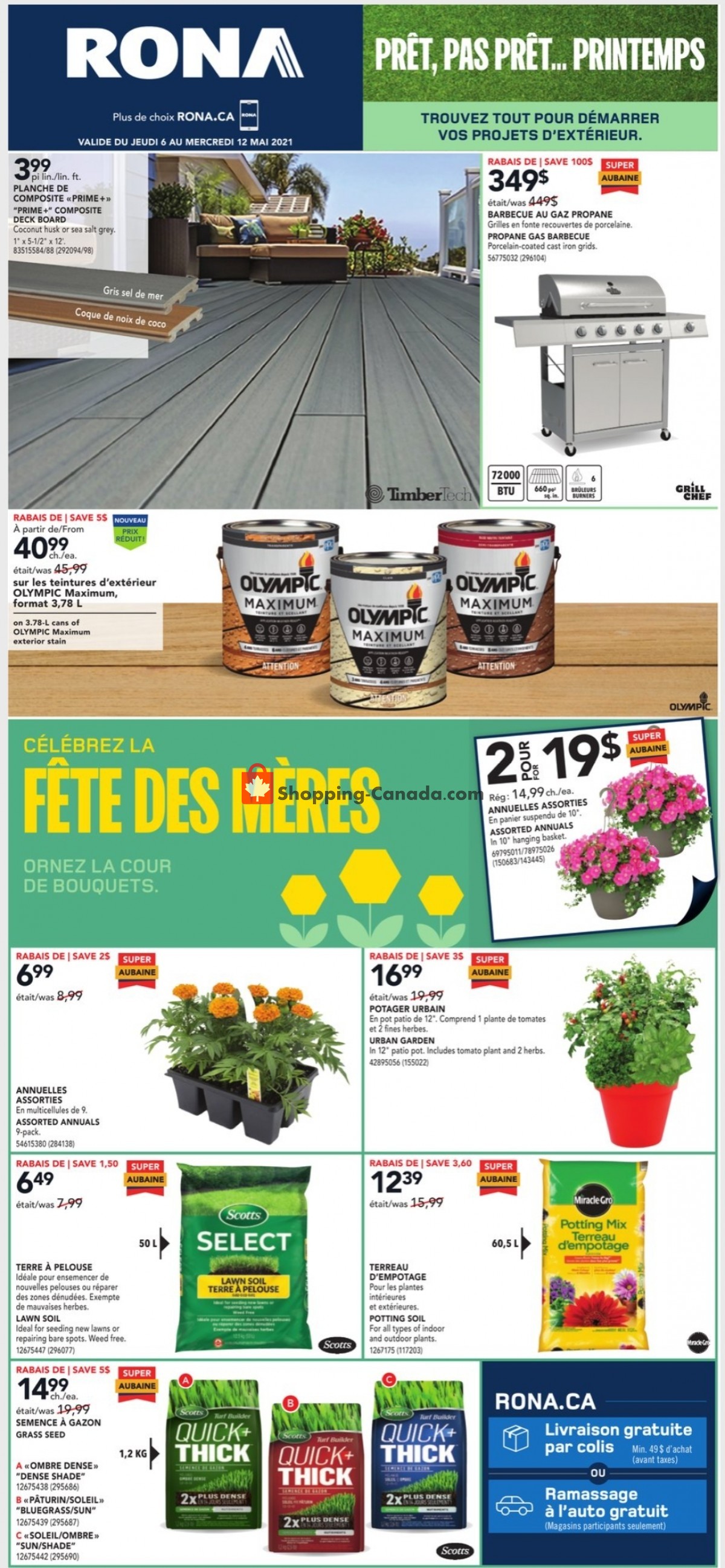Rona flyer from Thursday May 6, 2021 to Wednesday May 12, 2021 - page 1