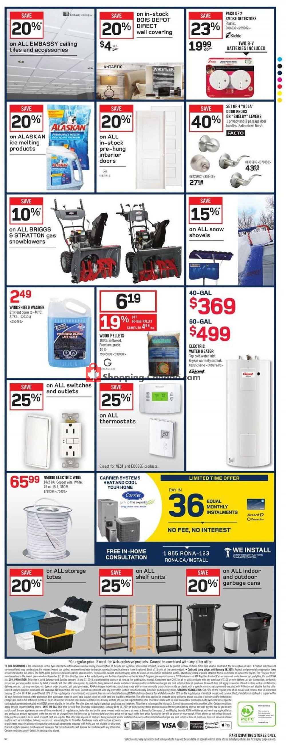 Rona flyer from Thursday January 10, 2019 to Wednesday January 16, 2019 - page 3