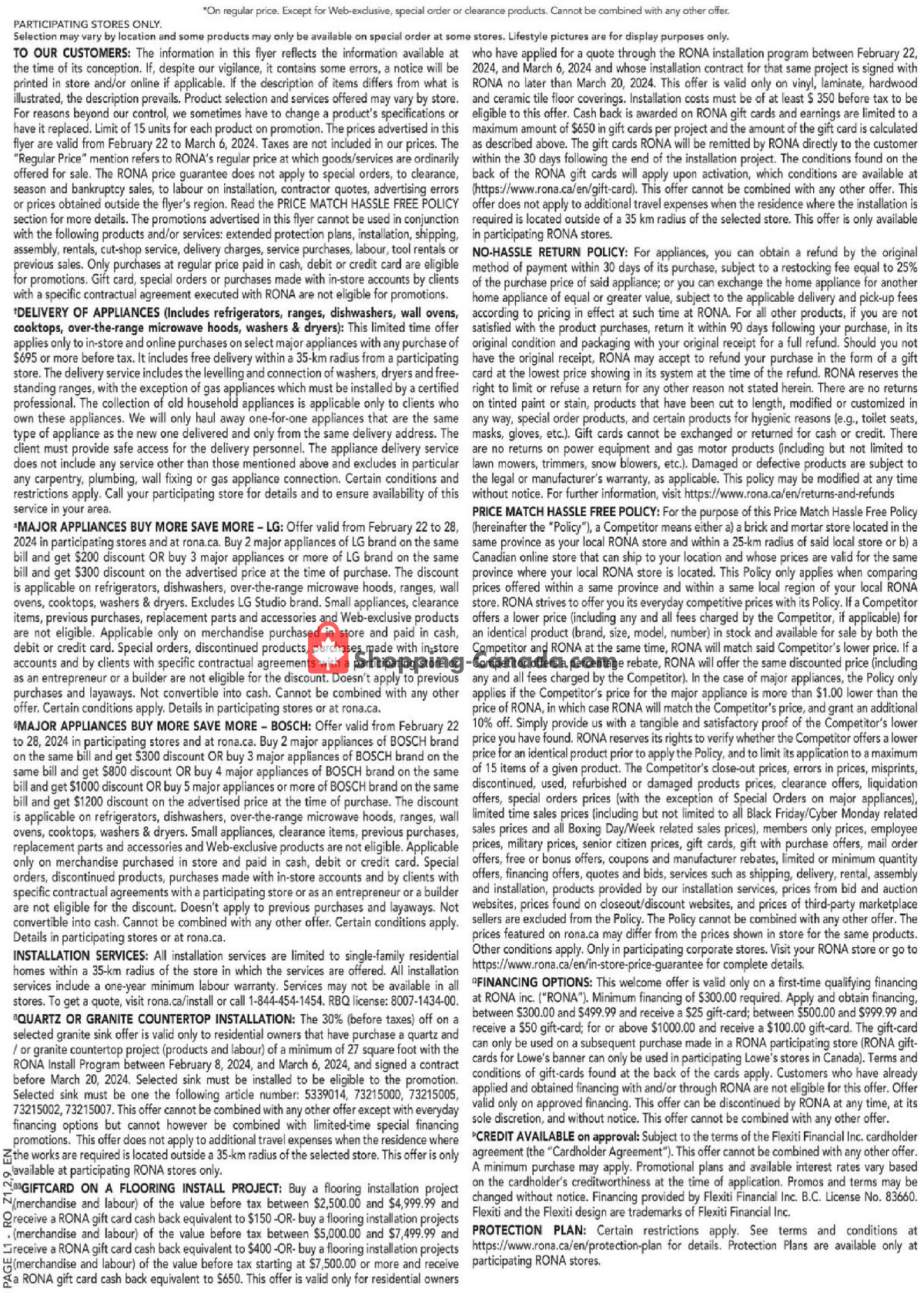 Rona flyer from Thursday February 22, 2024 to Wednesday March 6, 2024 - page 12