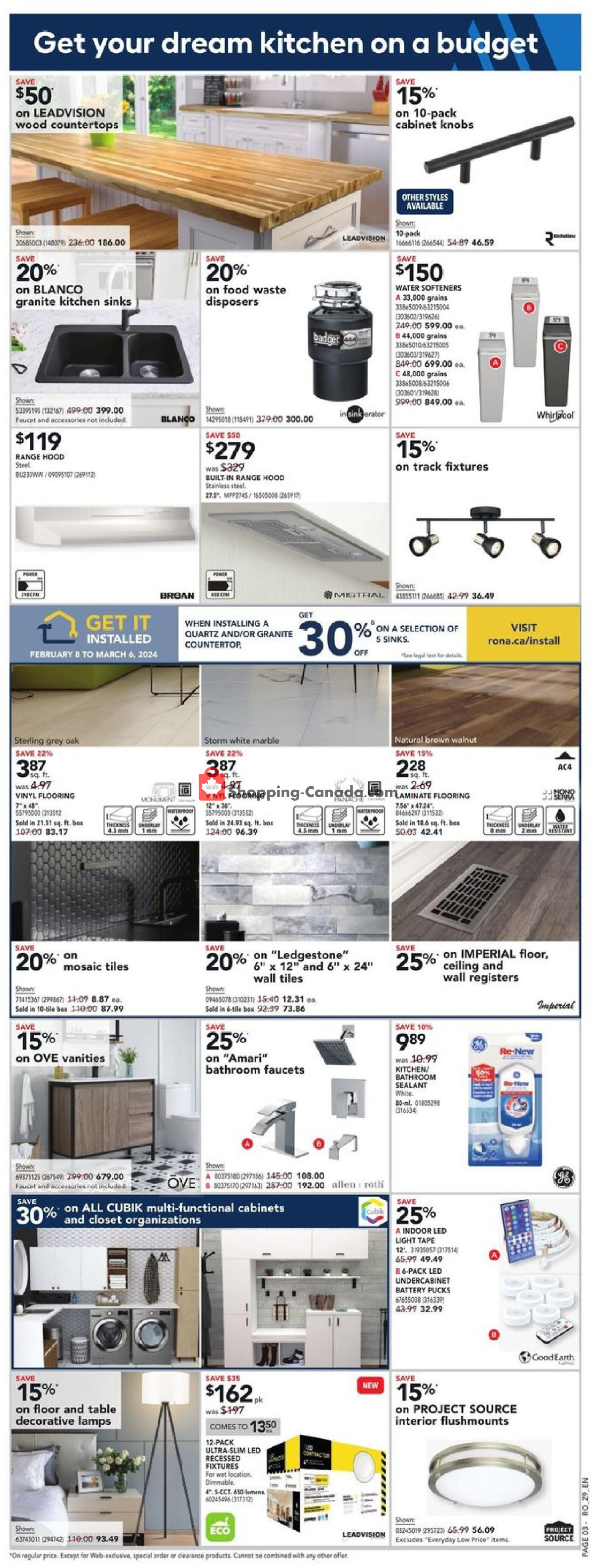 Rona flyer from Thursday February 22, 2024 to Wednesday March 6, 2024 - page 4