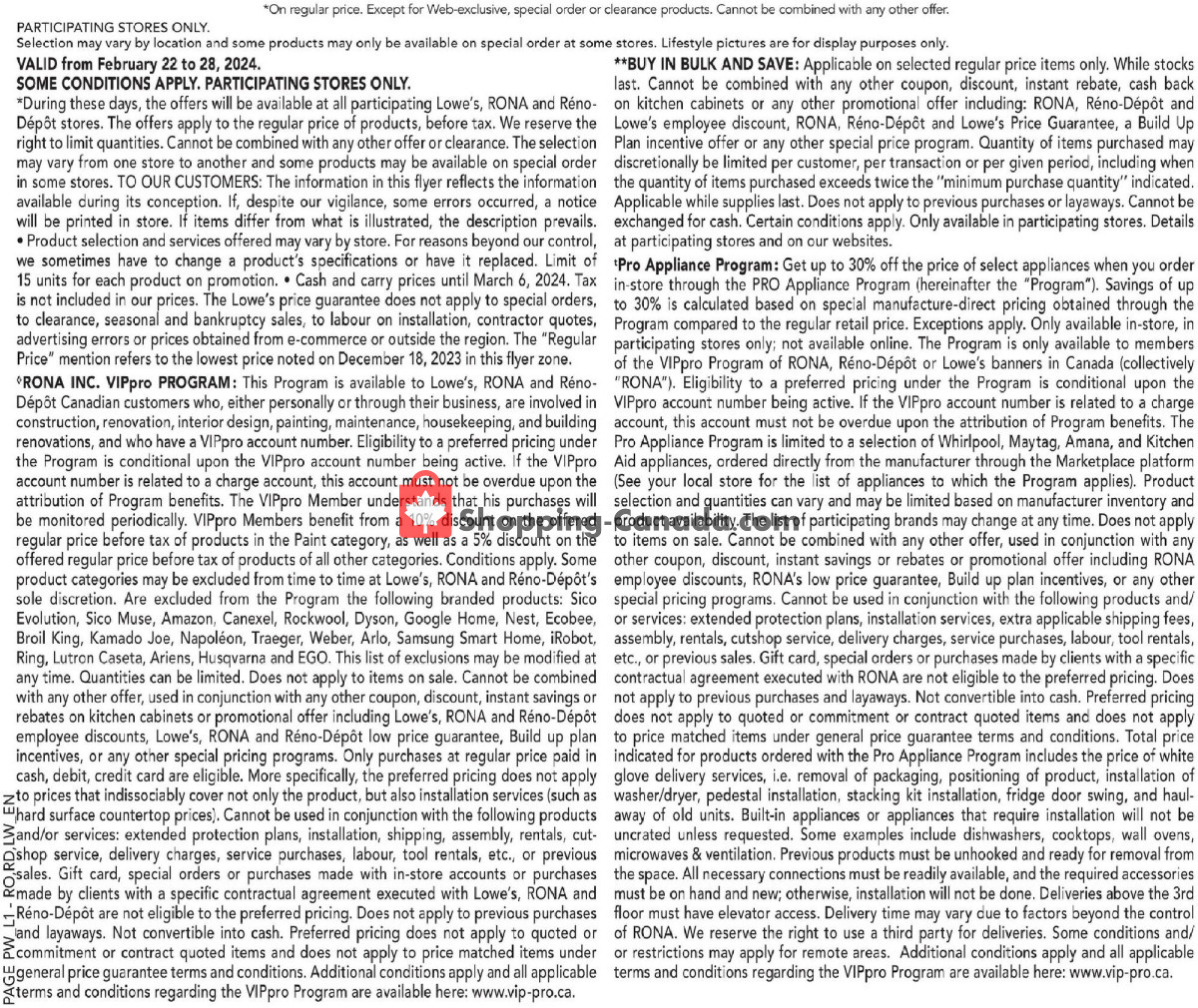 Rona flyer from Thursday February 22, 2024 to Wednesday March 6, 2024 - page 13