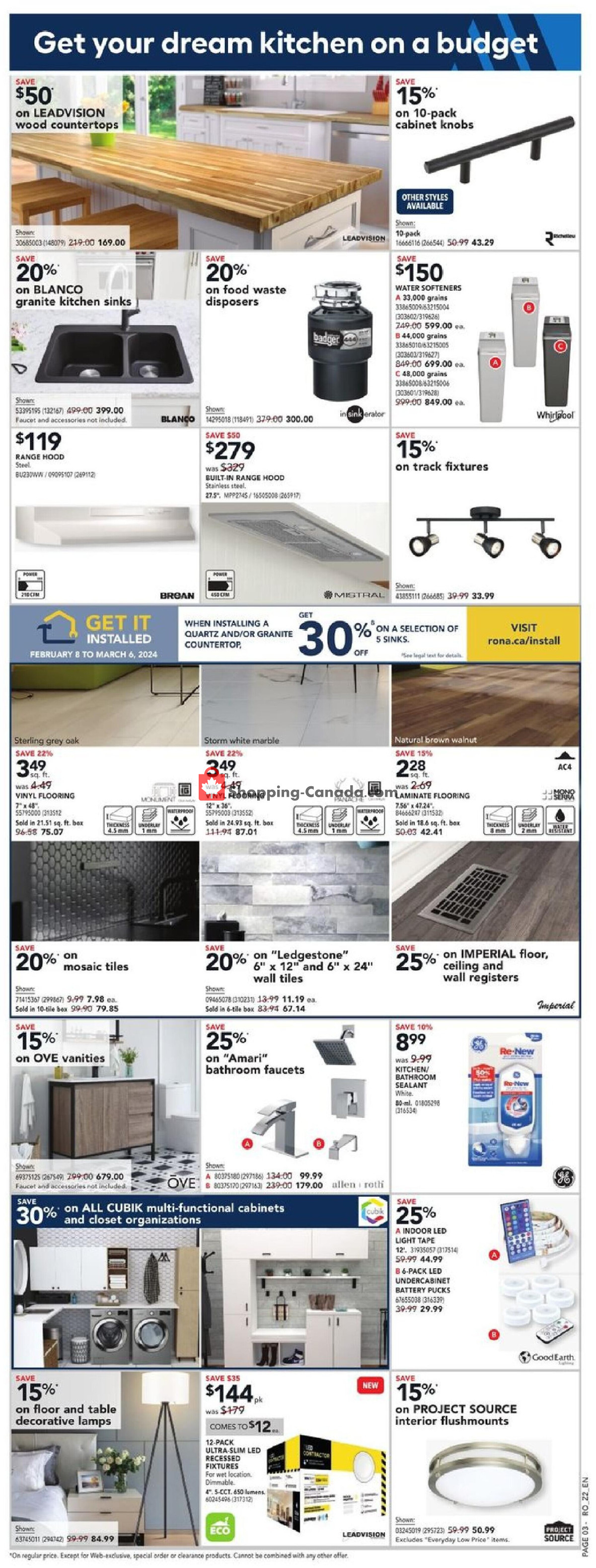 Rona flyer from Thursday February 22, 2024 to Wednesday March 6, 2024 - page 4