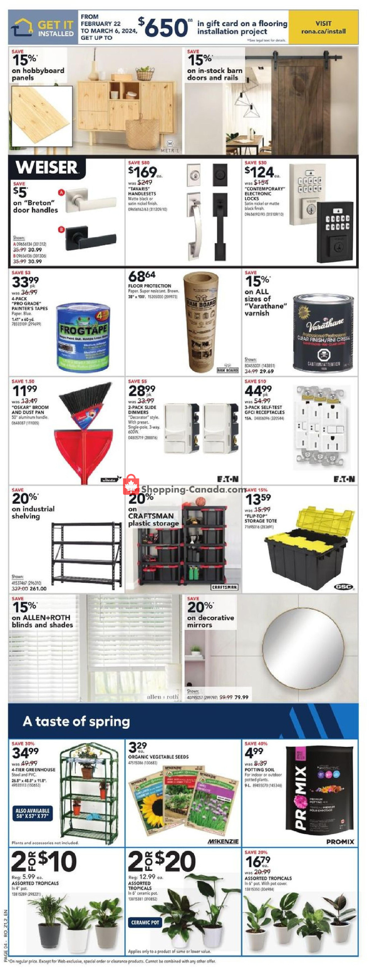 Rona flyer from Thursday February 22, 2024 to Wednesday March 6, 2024 - page 5