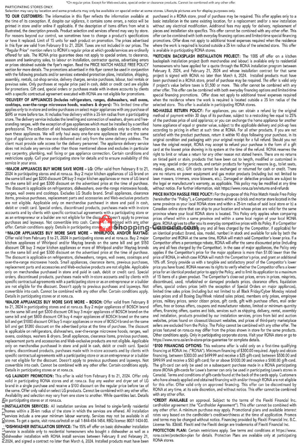 Rona flyer from Thursday February 8, 2024 to Wednesday February 21, 2024 - page 13