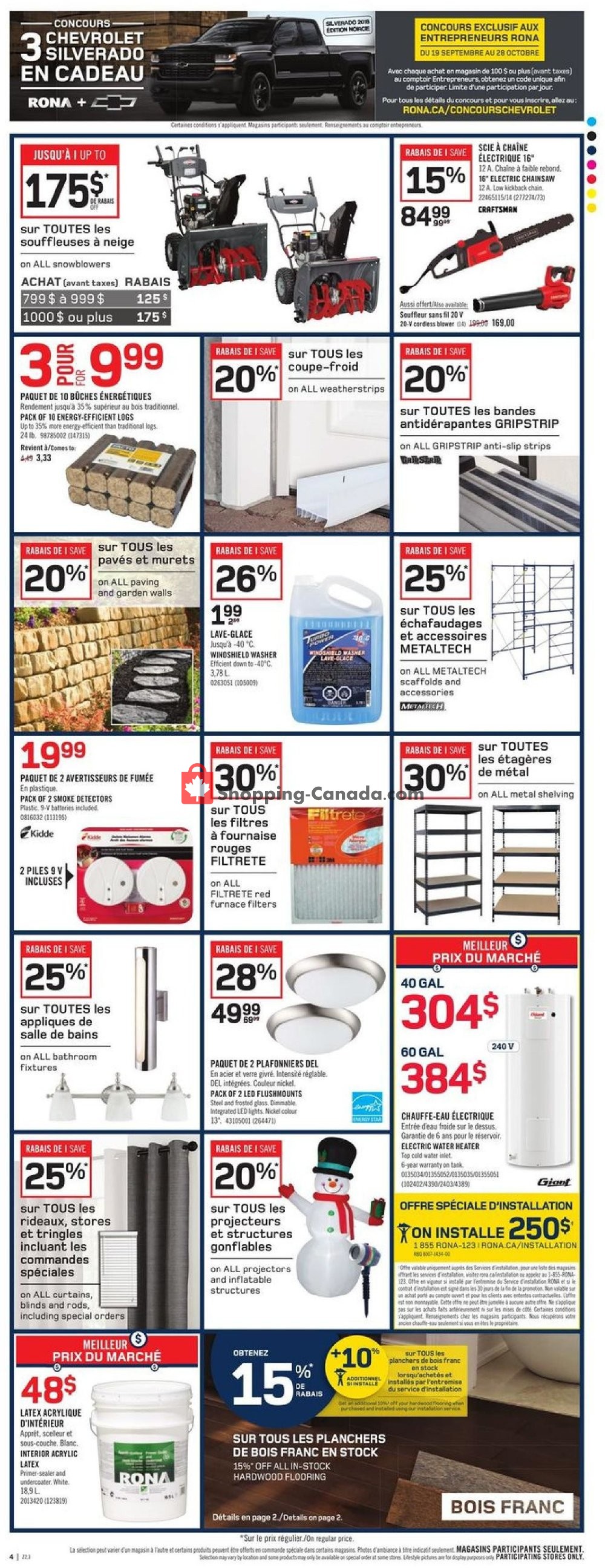 Rona flyer from Thursday October 11, 2018 to Wednesday October 17, 2018 - page 2