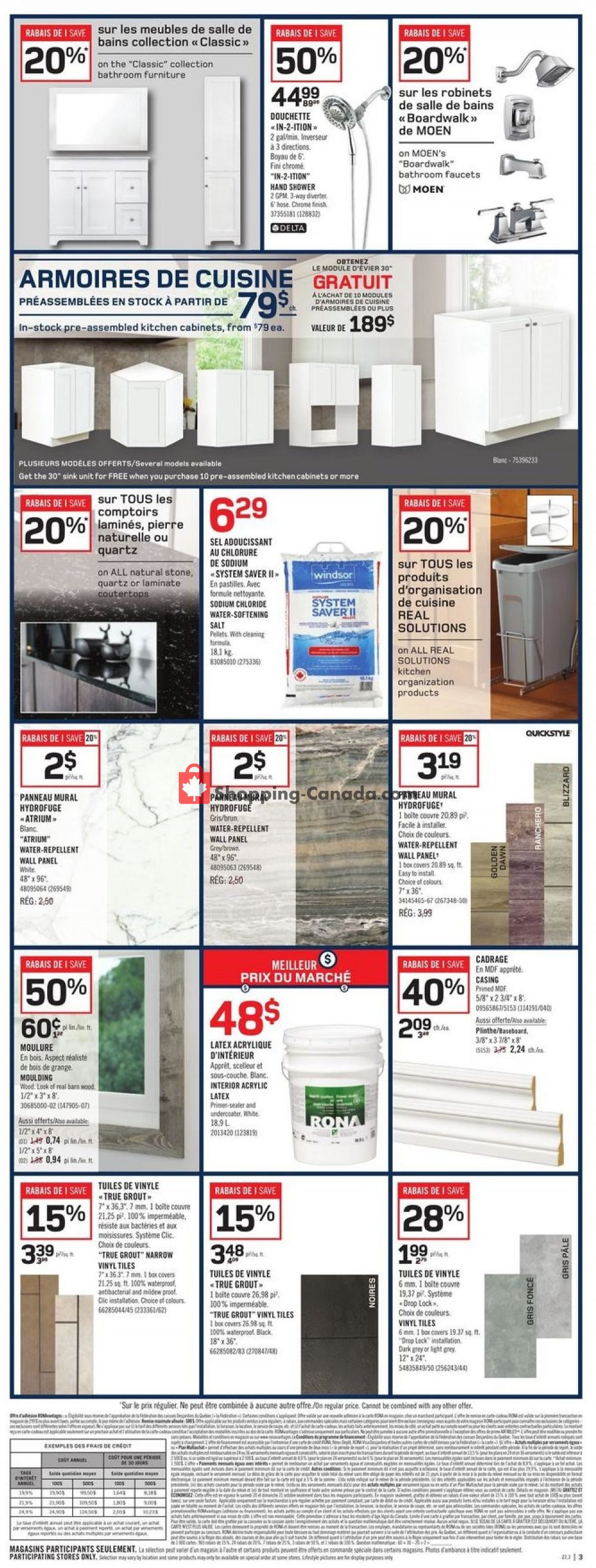 Rona flyer from Thursday October 18, 2018 to Wednesday October 24, 2018 - page 3