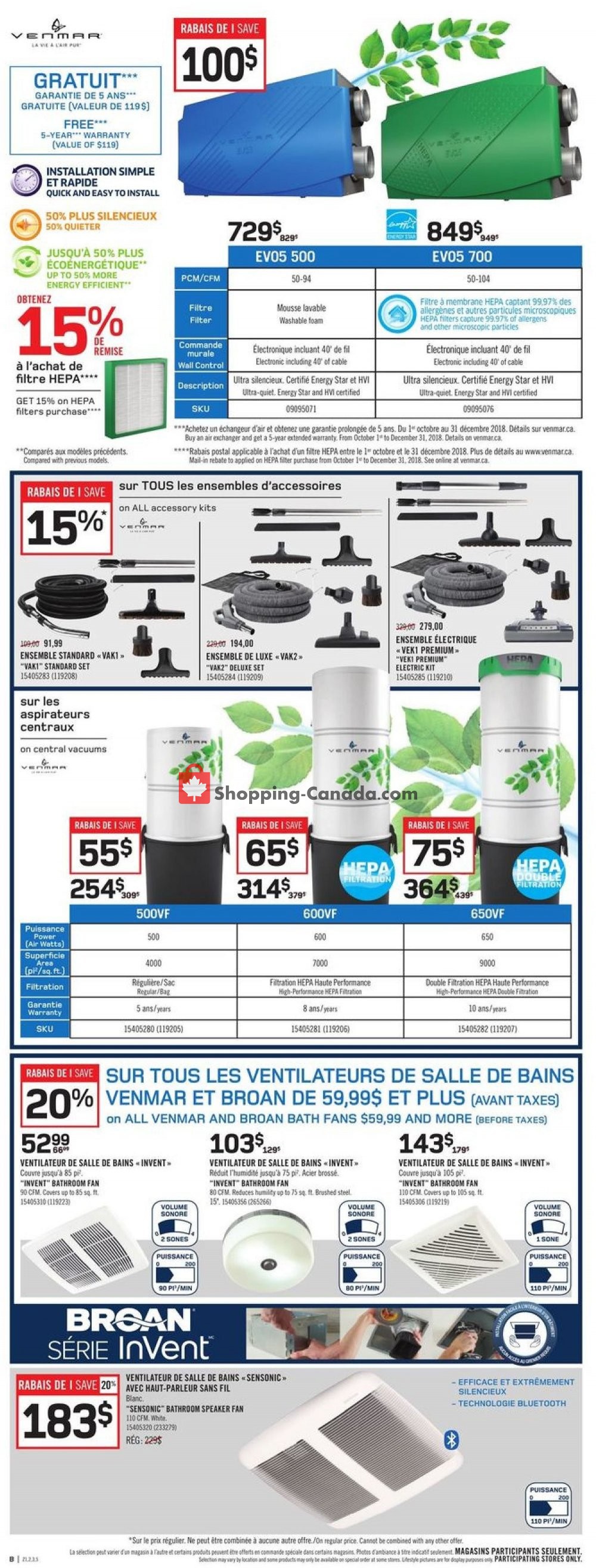 Rona flyer from Thursday October 18, 2018 to Wednesday October 24, 2018 - page 5