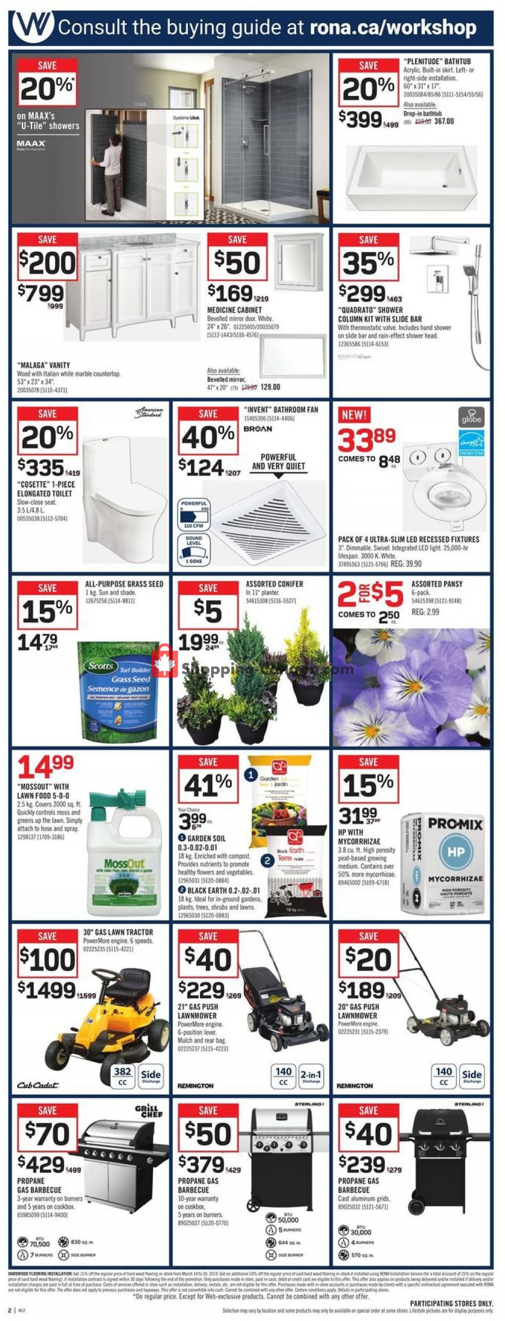 Rona flyer from Thursday March 14, 2019 to Wednesday March 20, 2019 - page 2