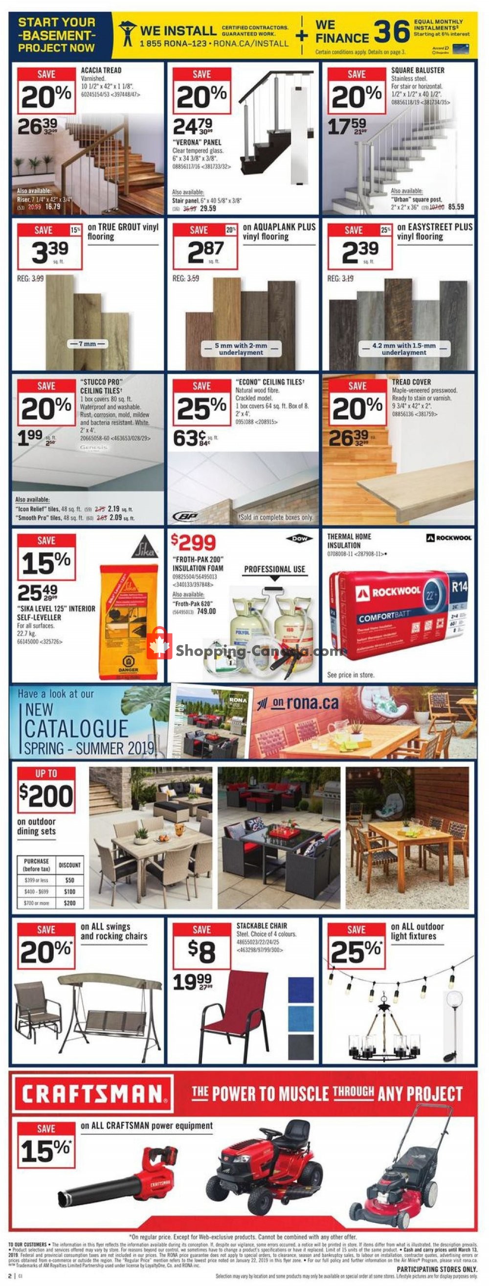 Rona flyer from Thursday March 7, 2019 to Wednesday March 13, 2019 - page 2