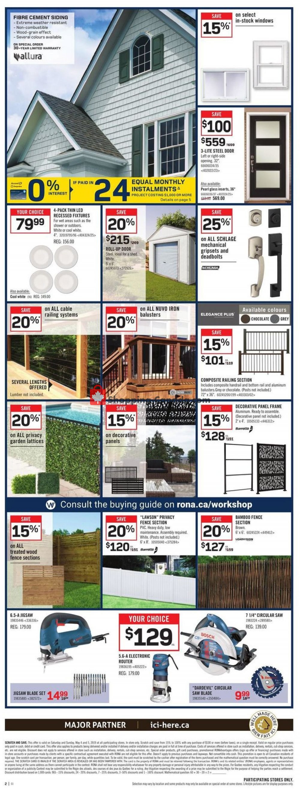 Rona flyer from Thursday May 2, 2019 to Wednesday May 8, 2019 - page 2