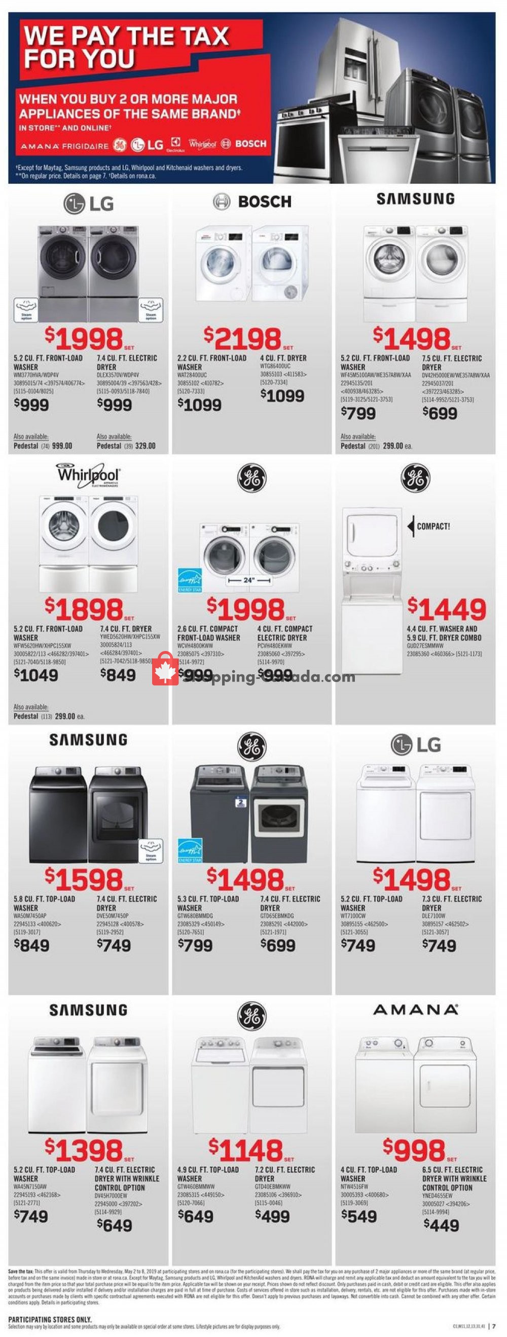 Rona flyer from Thursday May 2, 2019 to Wednesday May 8, 2019 - page 7
