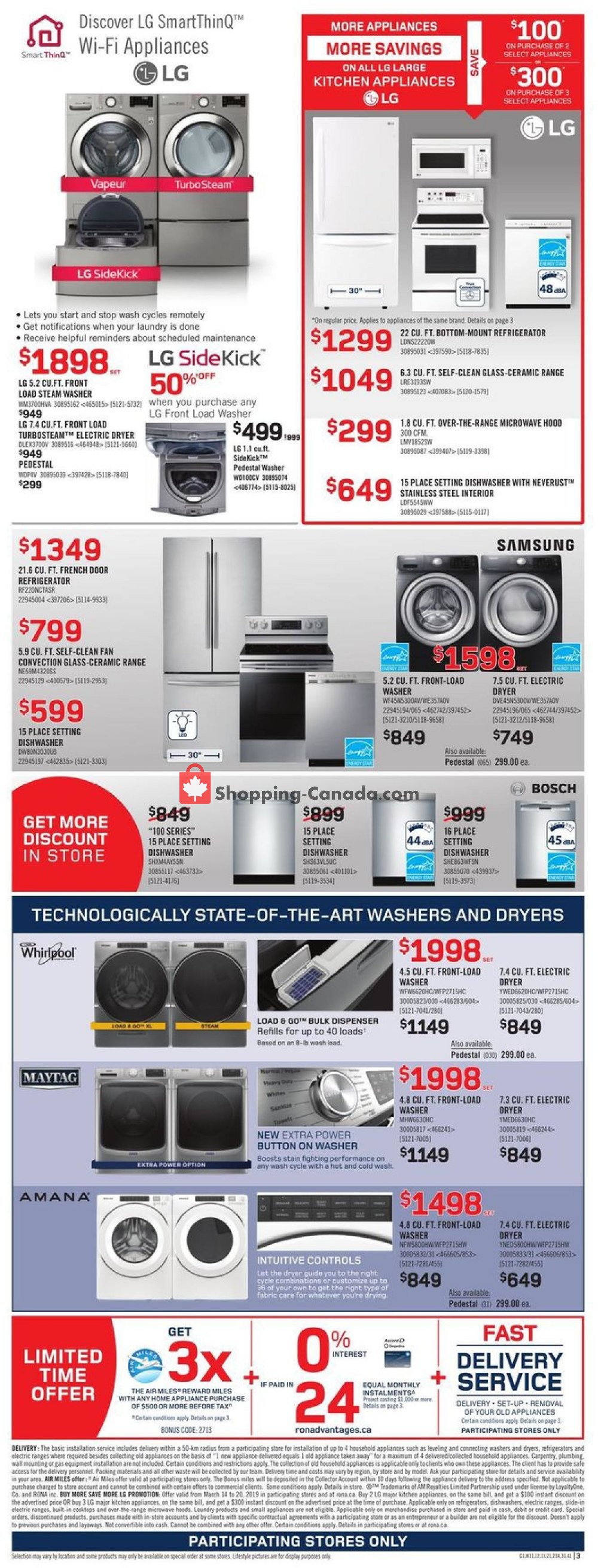 Rona flyer from Thursday March 14, 2019 to Wednesday March 20, 2019 - page 3