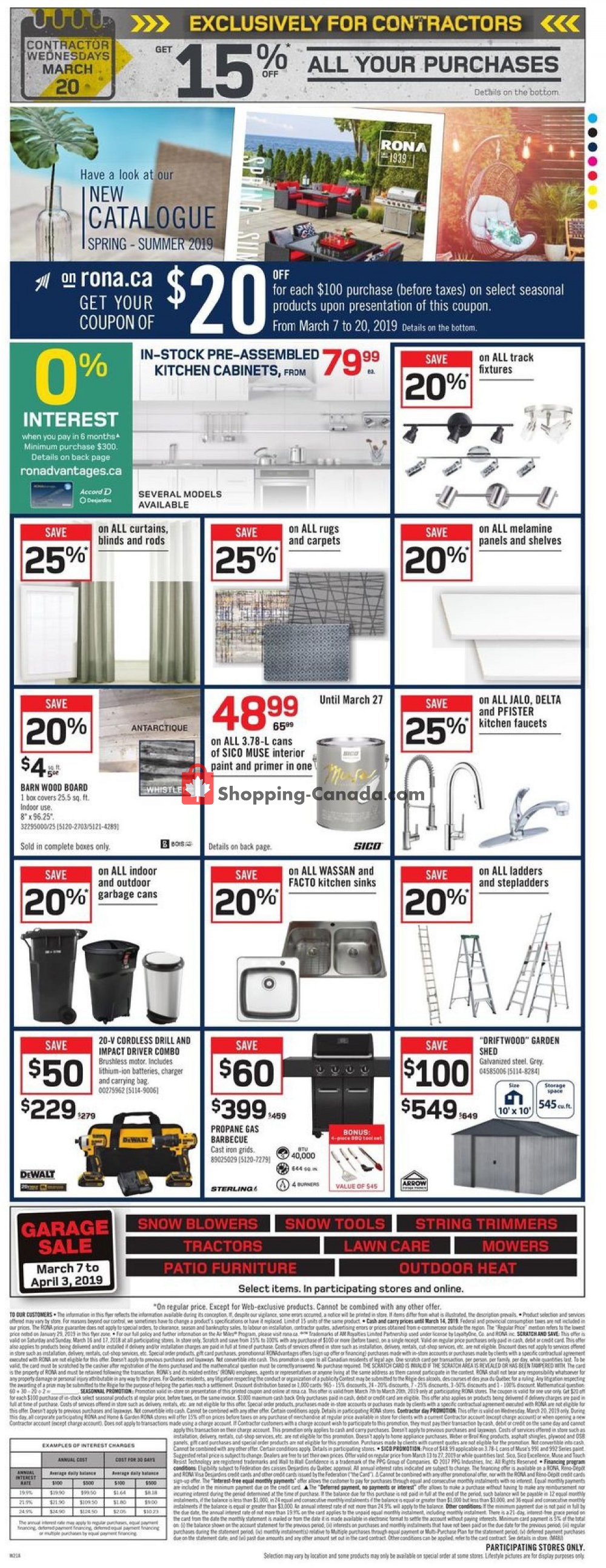 Rona flyer from Thursday March 14, 2019 to Wednesday March 20, 2019 - page 4